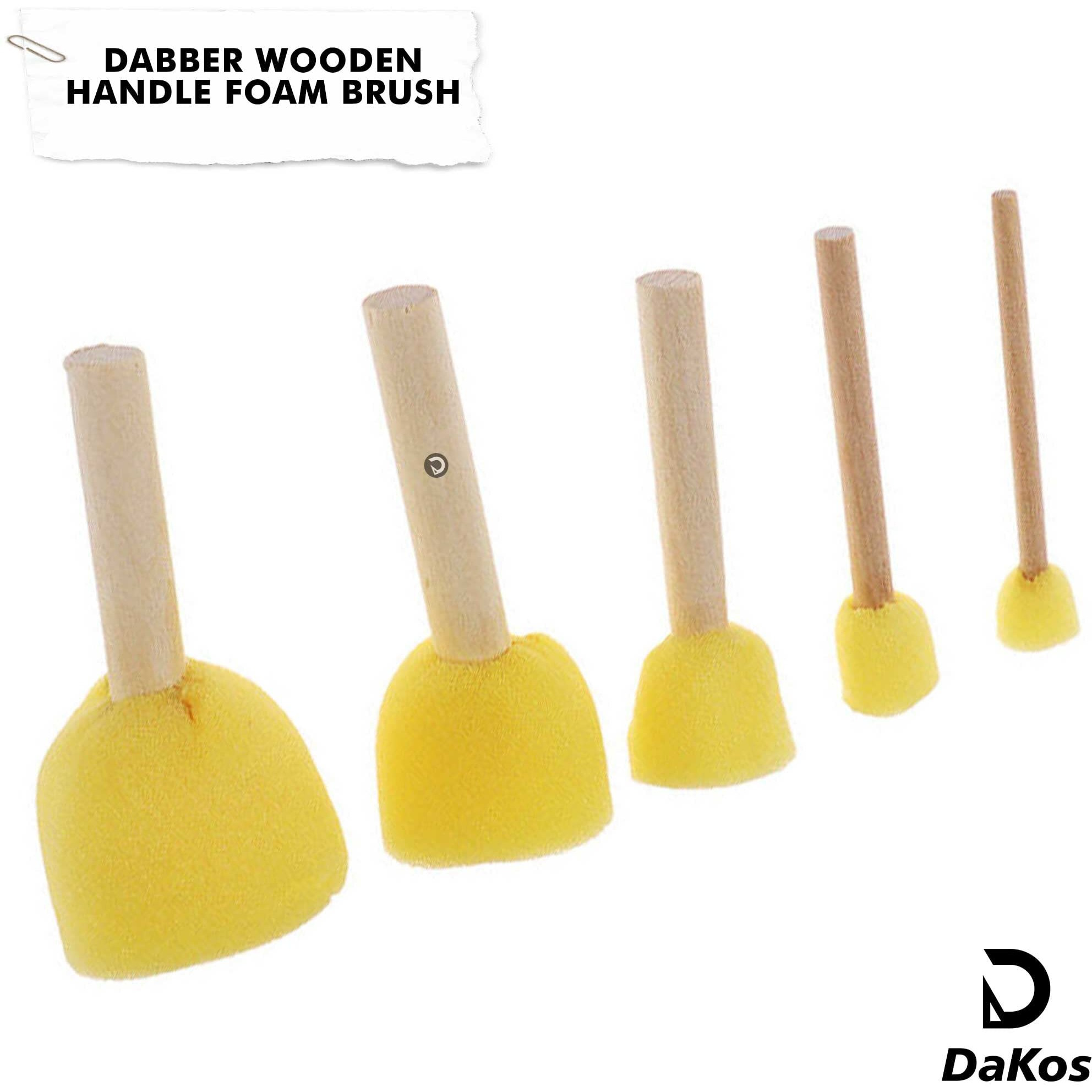 Dakos Yellow Sponge Painting Tool, Dabber In 5 Sizes For Art & Craft, Art Supplies