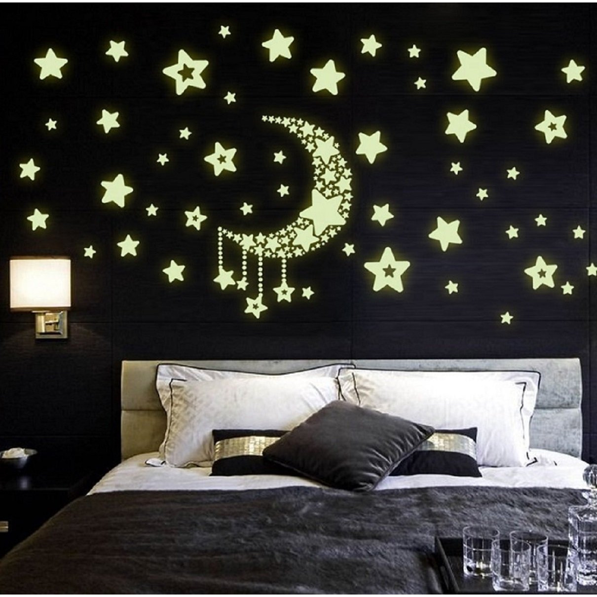 Indian Royals Luminous Stars Radium Stickers For Bedroom, Radium Sticker, For Ceiling, Ceiling Radium Stickers, For Home, Stickers For Bedroom