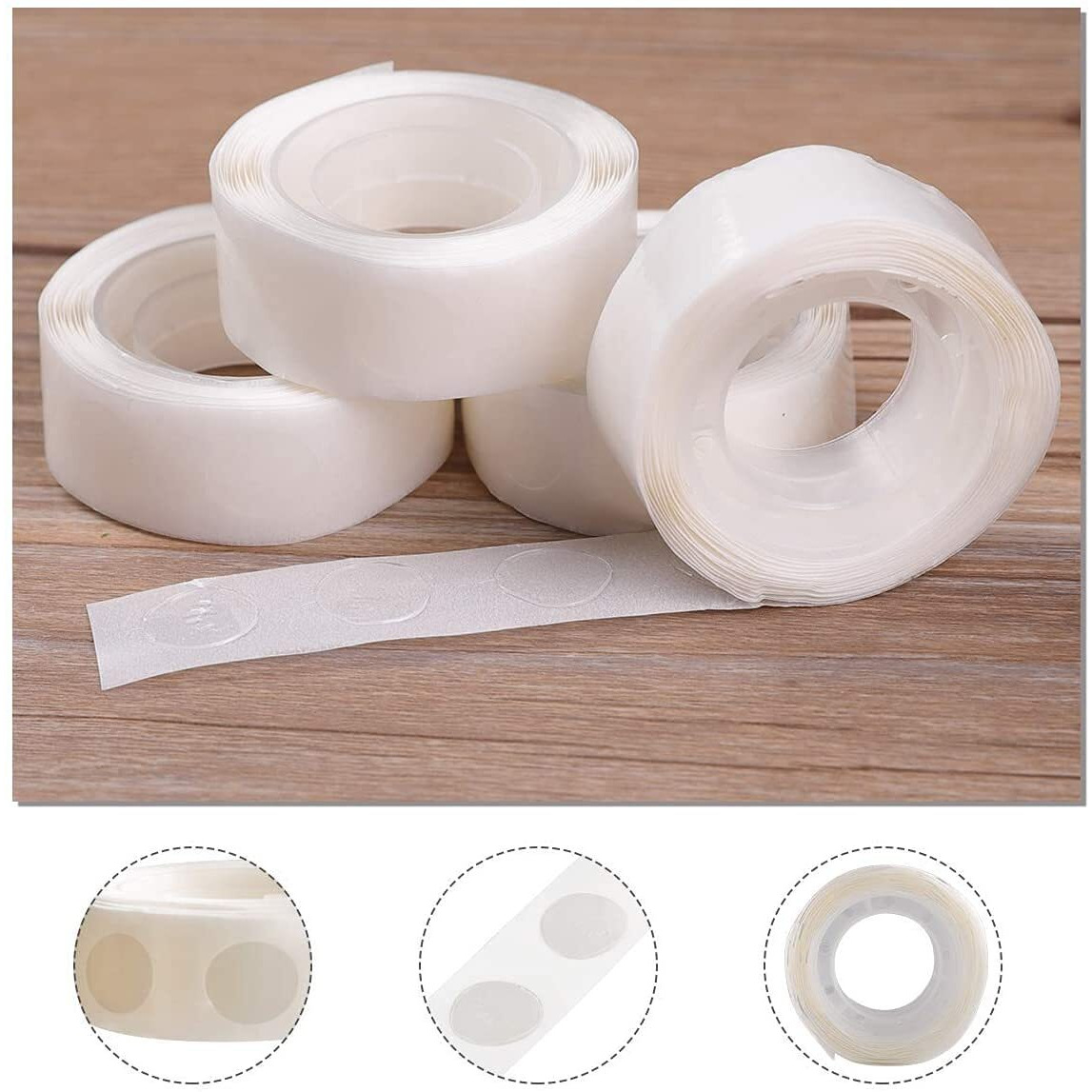Festiko 1000 Pcs Glue Point Clear Balloon Glue Removable Adhesive Dots Dots Of Glue Tape For Balloons Party Or Wedding Decoration