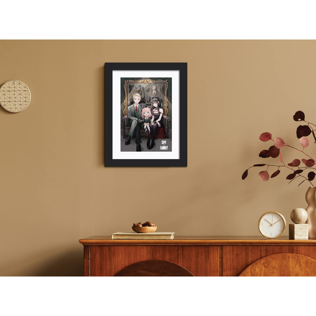 Tenorarts Spy  Family Framed Poster Anime Framed Posters Laminated Framed Painting With Black Frame (12Inches X 9Inches) (Spy X Family)