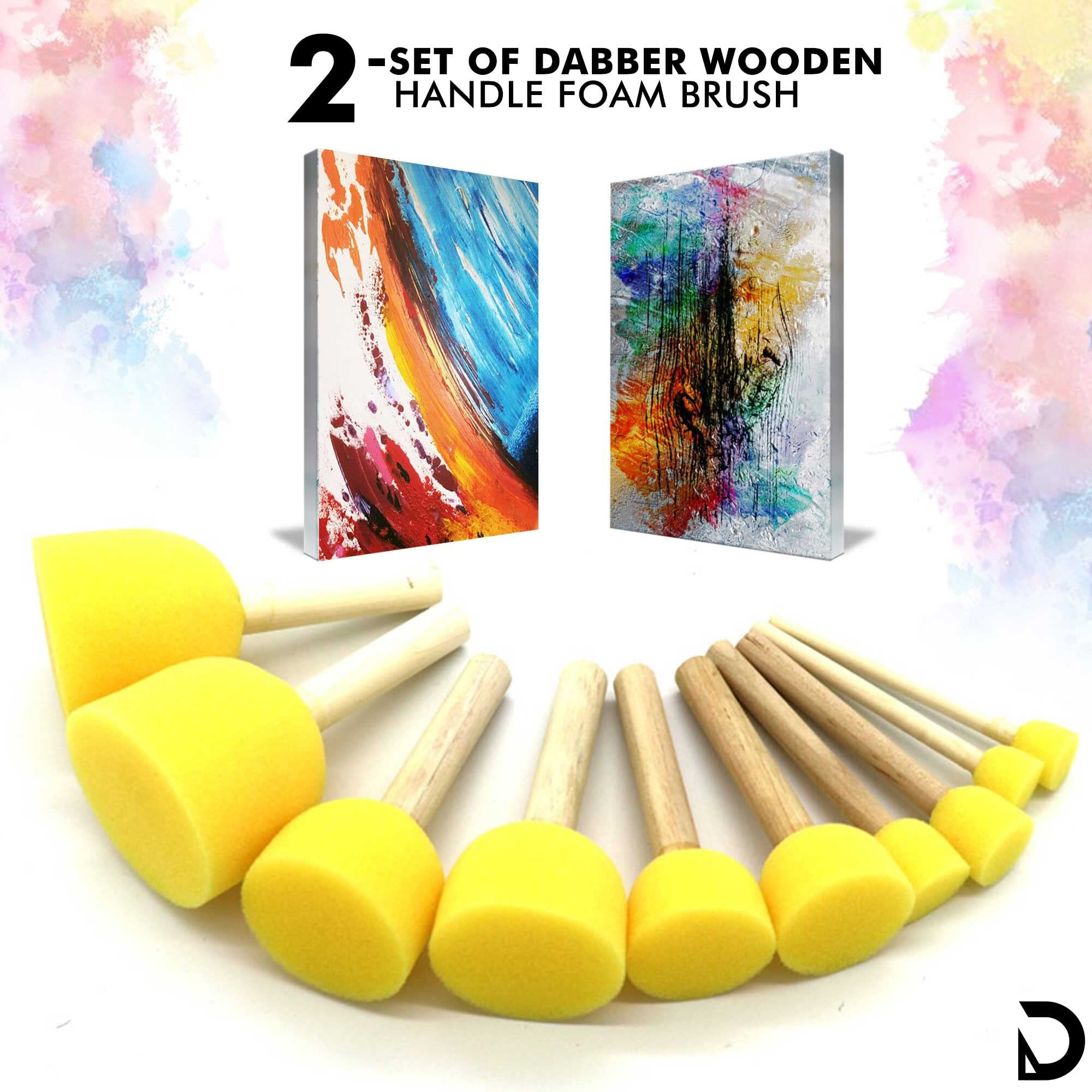 Kraptick Sponge Set  The Perfect Sponge Paint Brush For Your Artistic Journey - Ideal For Stippling, Stenciling, And Sponge Paint Brush-(Mfp10-Re)