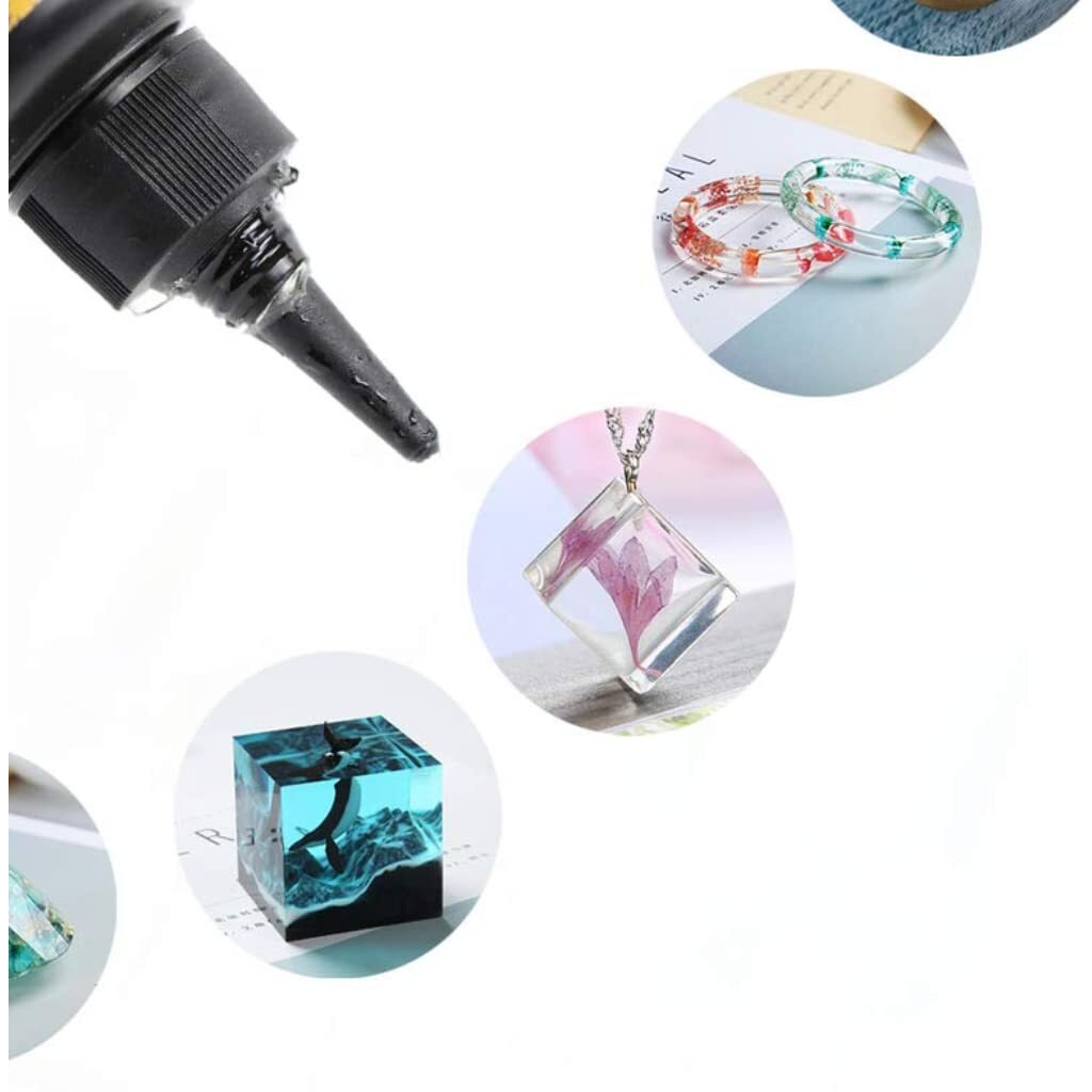 Oytra 10G Uv 4 Bottles Resin Hard Clear Glossy Finish For Artists And Professionals Polymer Clay Gloss Diy Jewelry Craft Decoration Casting Coating