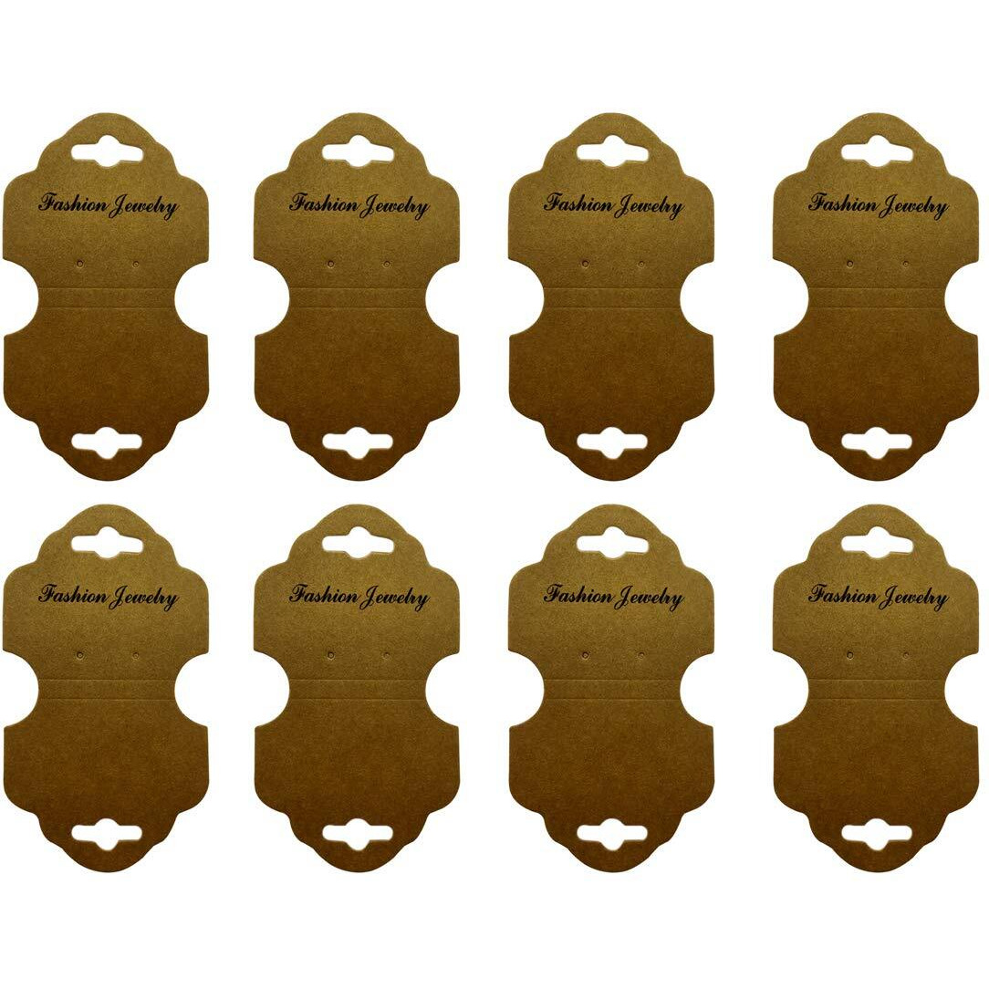 Diy Crafts Pack Of 150Pcs 50X3, Brown Color, 50Pcs/Lot 12.3Cmx7.3Cm As Image Jewellery Display Cards For Necklaces Jewellery-Making Display (Pack Of 150Pcs 50X3, Brown Color)