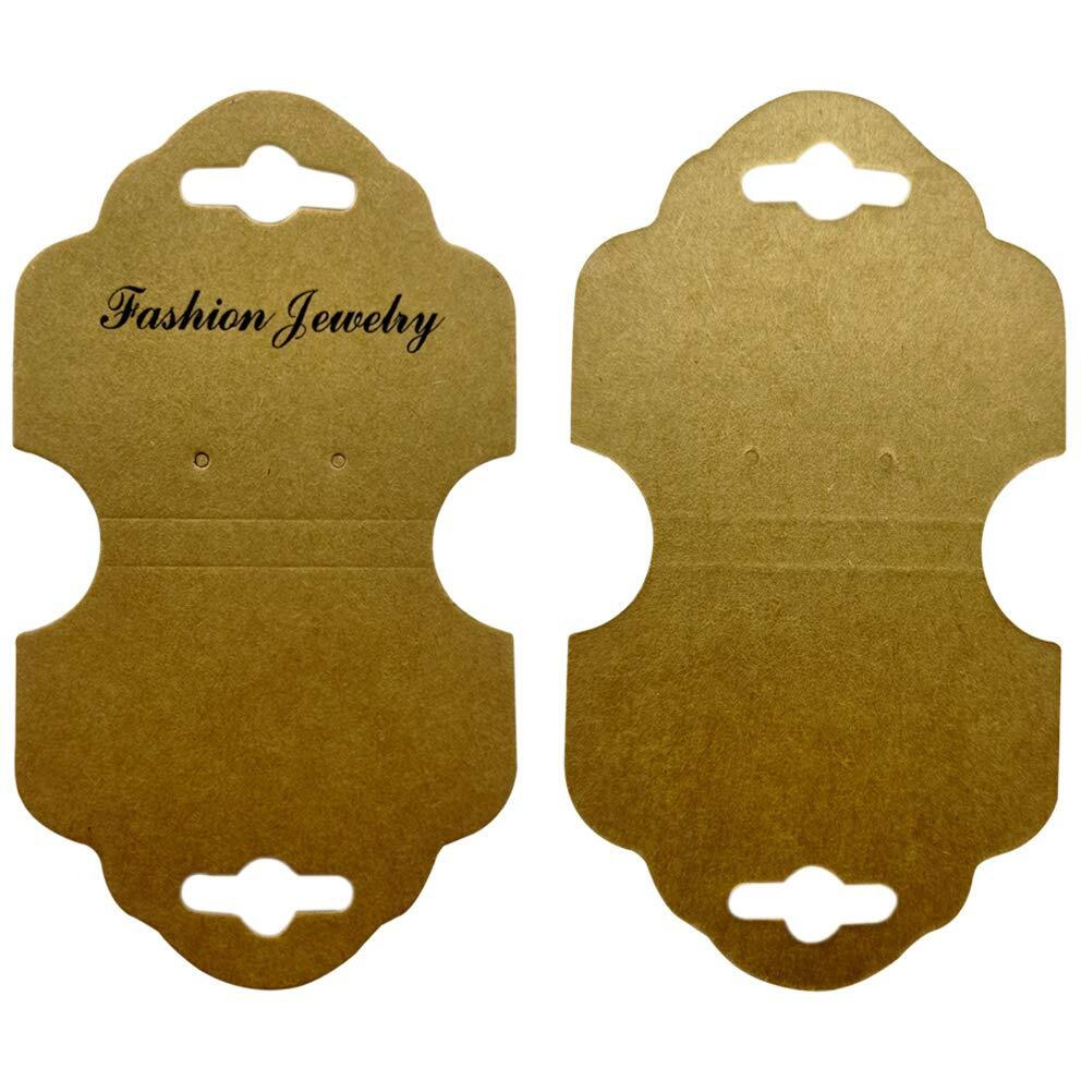 Diy Crafts Pack Of 150Pcs 50X3, Brown Color, 50Pcs/Lot 12.3Cmx7.3Cm As Image Jewellery Display Cards For Necklaces Jewellery-Making Display (Pack Of 150Pcs 50X3, Brown Color)