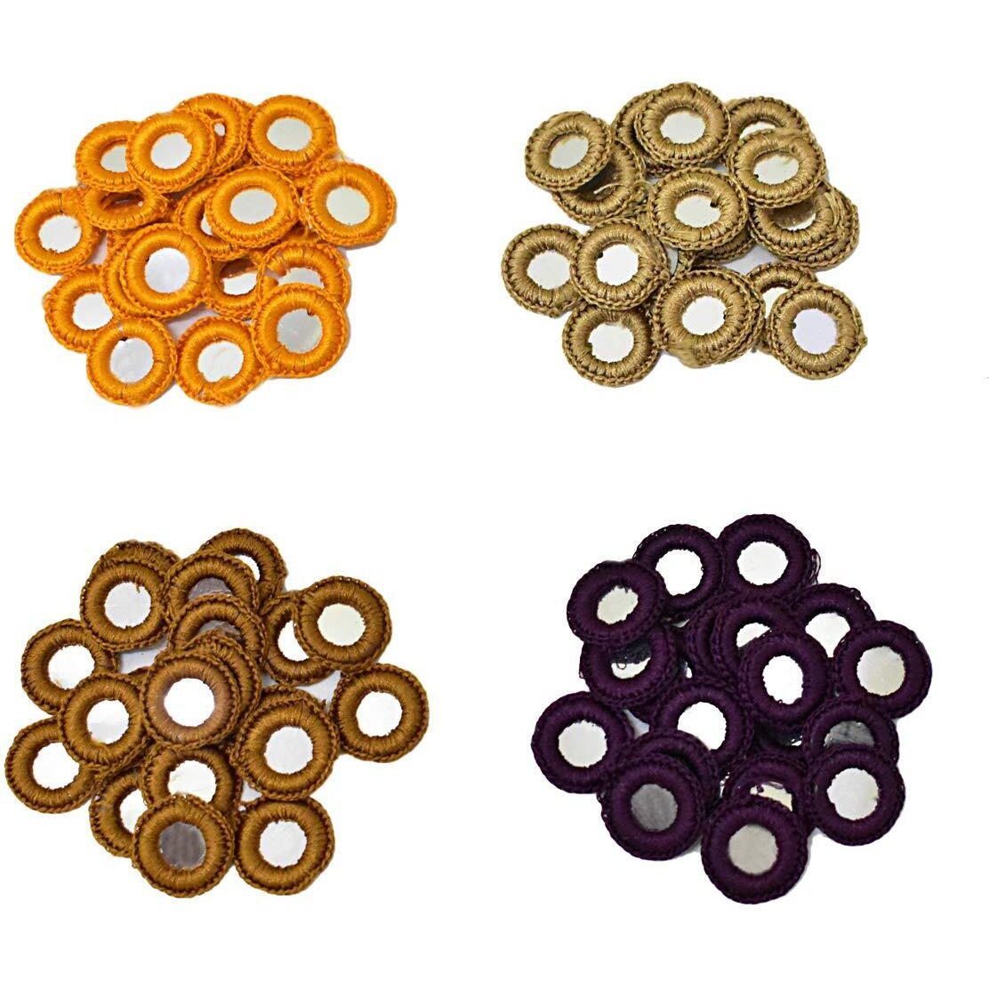 Embroiderymaterial Crochet Rings For Craft, Decoration And Embroidery (20Mm, 25 Pieces Each)
