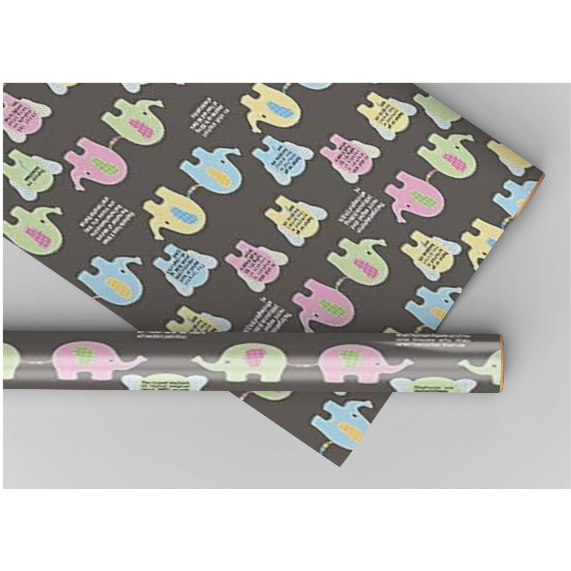 Accuprints Gift Wrapping Paper Pack Of 5|Design Elephant Print |Size 20 X 30 Inch