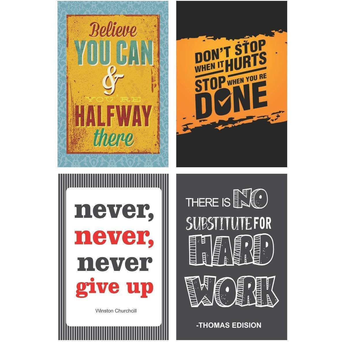 Printelligent Paper Quote, Sports Poster, Multicolour, Printed, 12 X 18 Inch