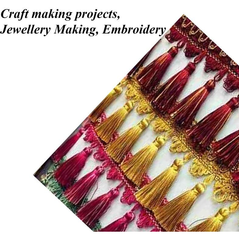 Aakriti Viscose Rayon Art Silk Yarn - Embroidery Crochet Knitting Lace Trim Jewellery Making Bag Making Thread (2 Pcs, Dark Red)