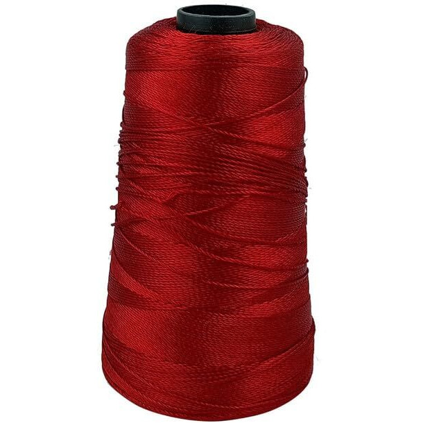 Aakriti Viscose Rayon Art Silk Yarn - Embroidery Crochet Knitting Lace Trim Jewellery Making Bag Making Thread (2 Pcs, Dark Red)