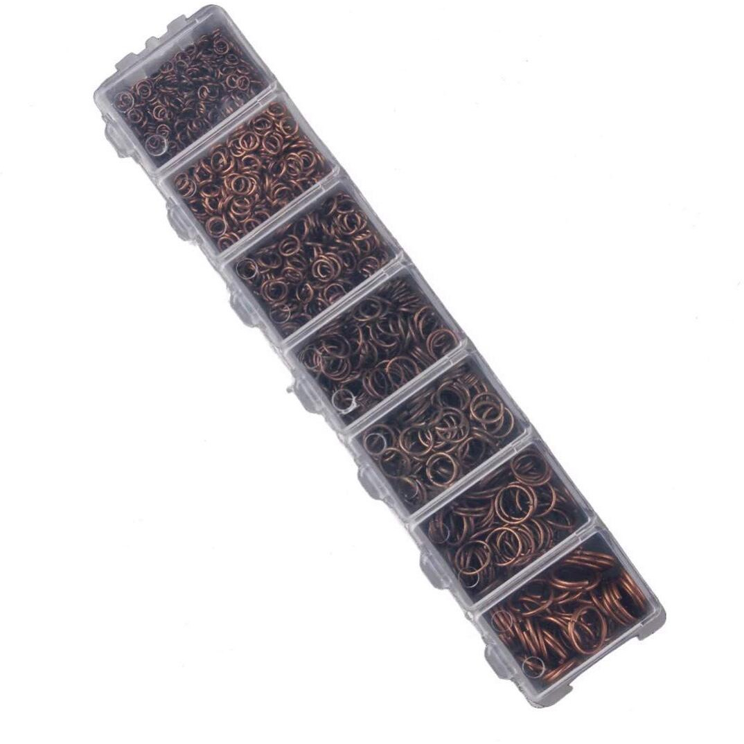 Diy Crafts Pack Of 1 Box, Silver, 1450Pcs/Lot 3 4 5 6 7 8 10Mm Gold Silver Color Open Jump Rings Split Rings Link Loop For Diy Jewelry Ma(Pack Of 1 Box, Silver)