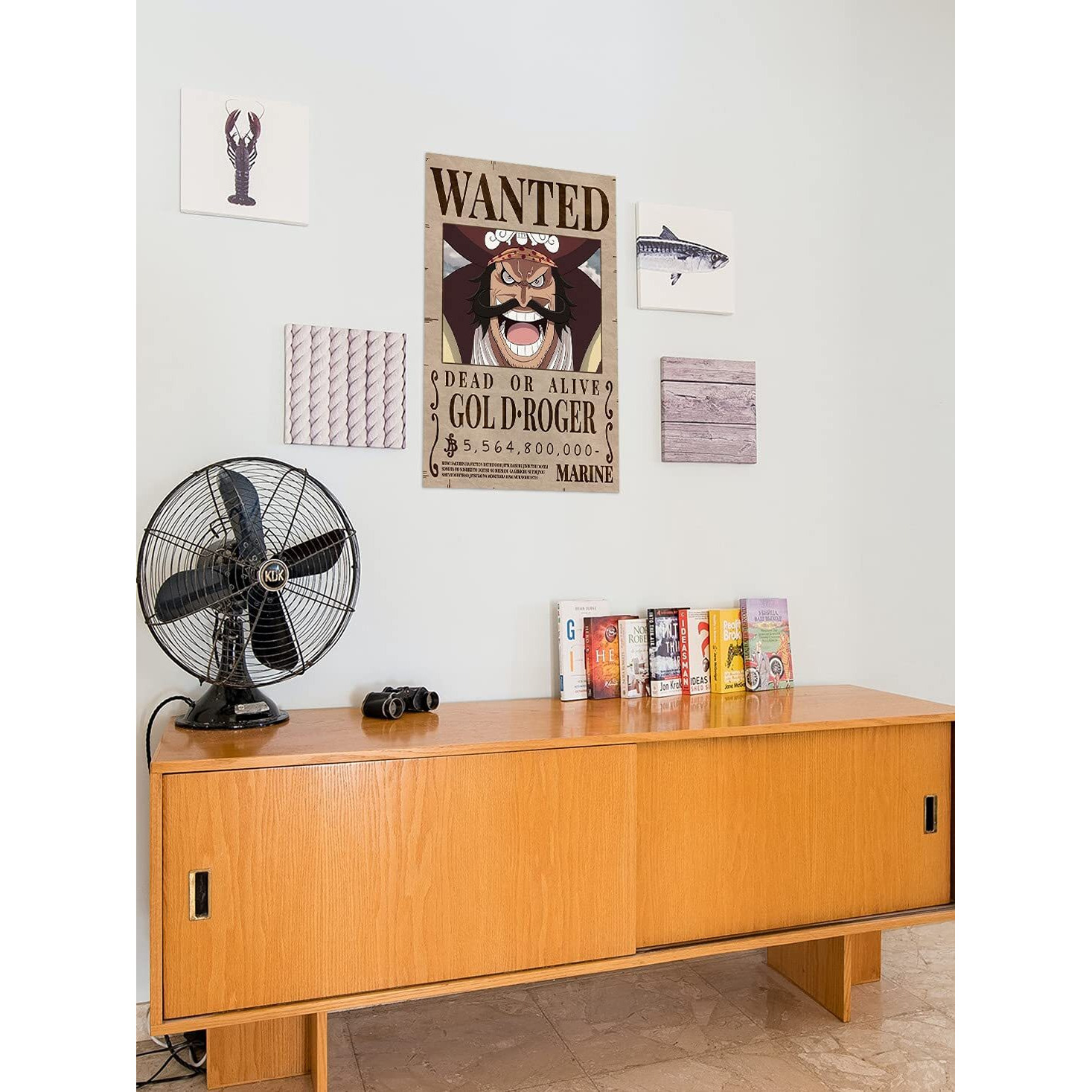 Comicsense.Xyz One Piece Anime Gol D Roger (Pirate King) Wanted Bounty Poster