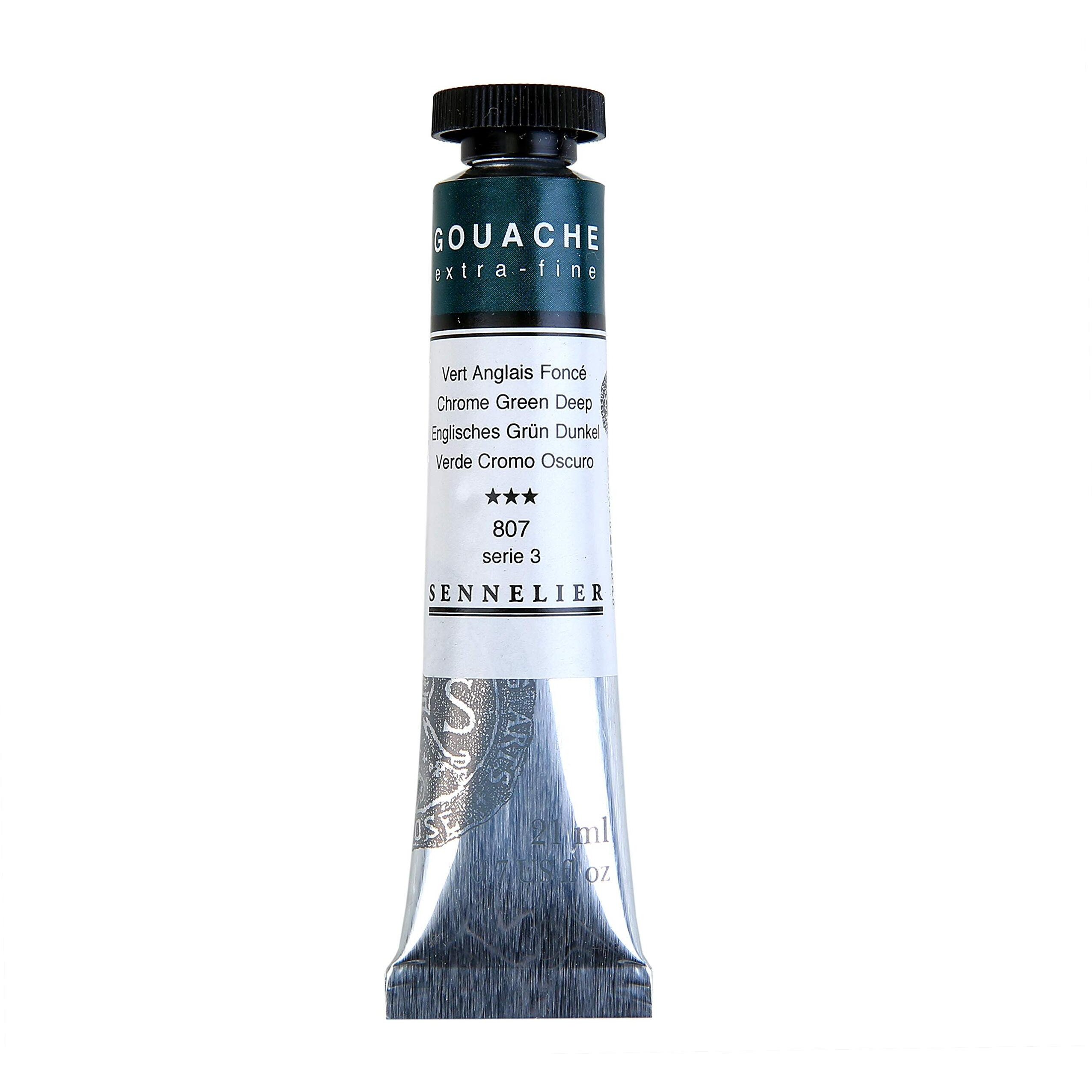 Sennelier Extra Fine Gouache Tube 21Ml S3 Chrome Green Deep