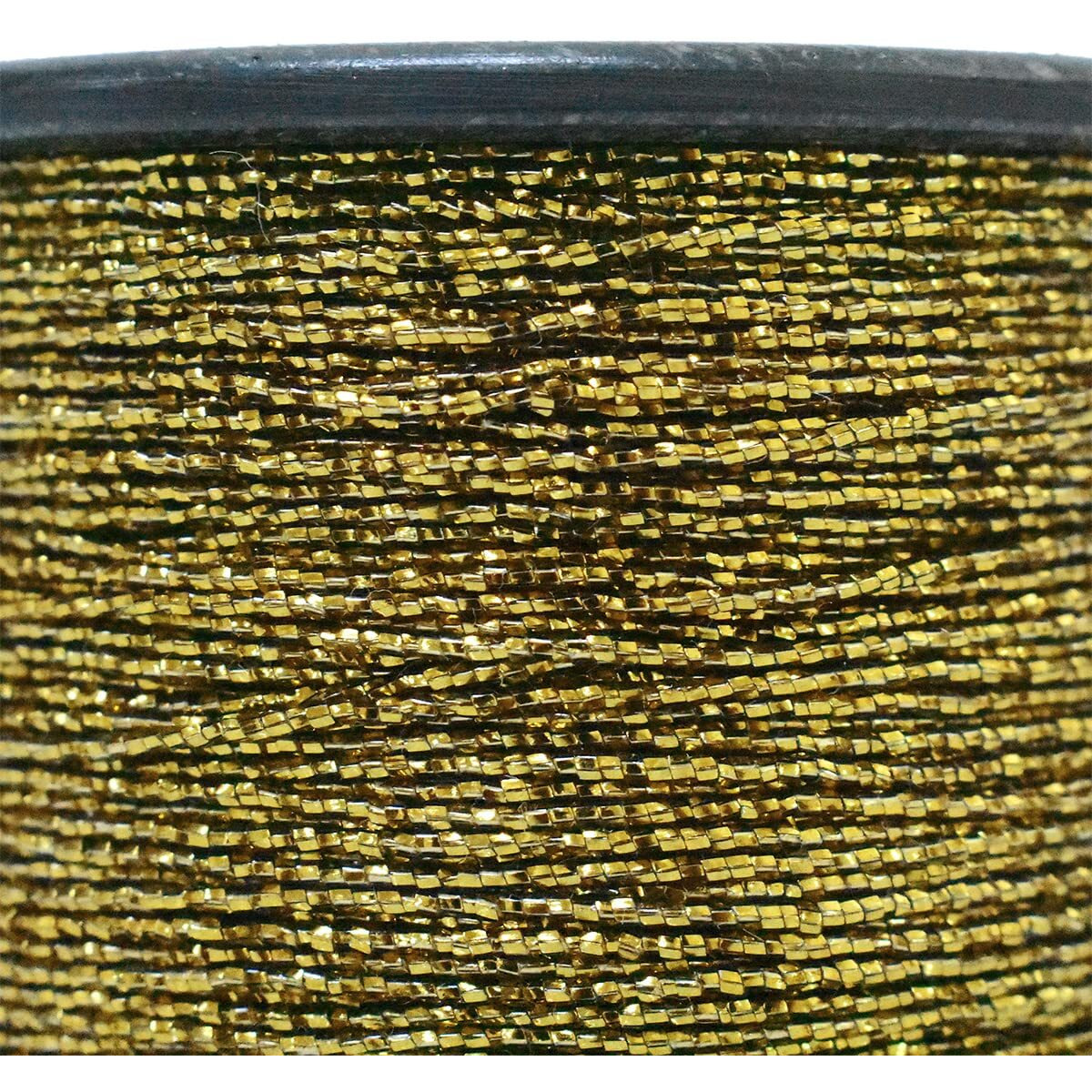 Embroiderymaterial 1 Mm Thick Shinning Twisted Metallic Zari Thread For Embroidery, Crochet, Craft, Hand Embroidery & Machine Embroidery (Antique Gold, 100 Meters)