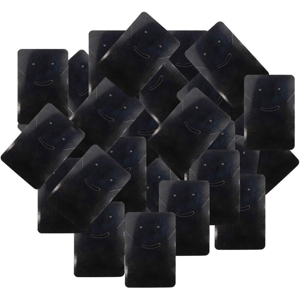 Diy Crafts Pack Of 50Pcs 50X1, Black Color, 50Pcs/Lot 9Cmx5.5Cm As Image Jewellery Display Cards For Necklaces Jewellery-Making Display (Pack Of 50Pcs 50X1, Black Color)