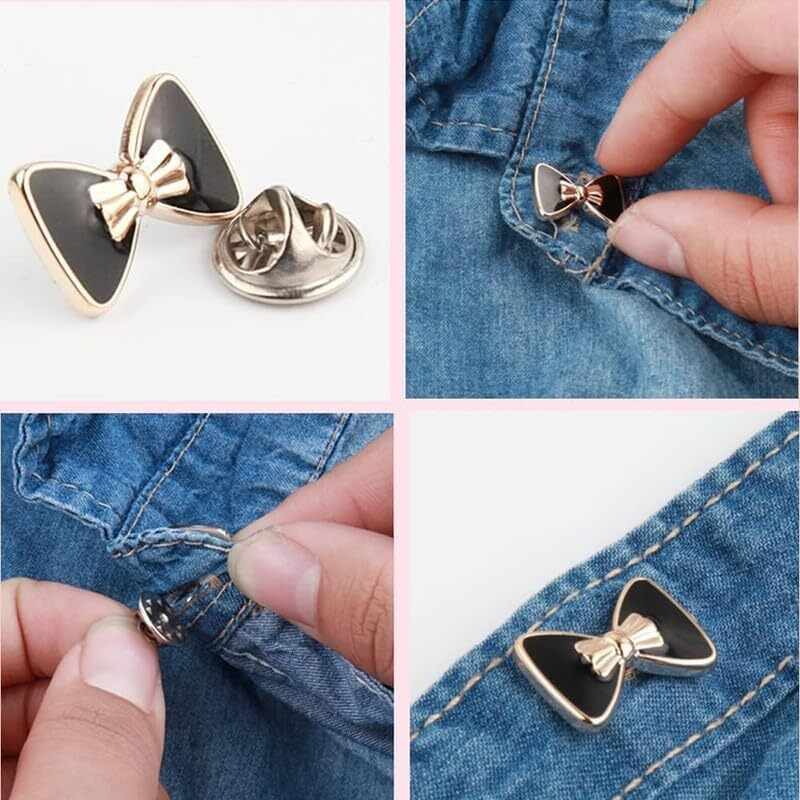 Godfly Mini Shirt Brooch Buttons Pearl No Sew Button Pins Instant Button Jeans Button Pins Women Shirt Safety Brooch-20Pcs(Design-1)