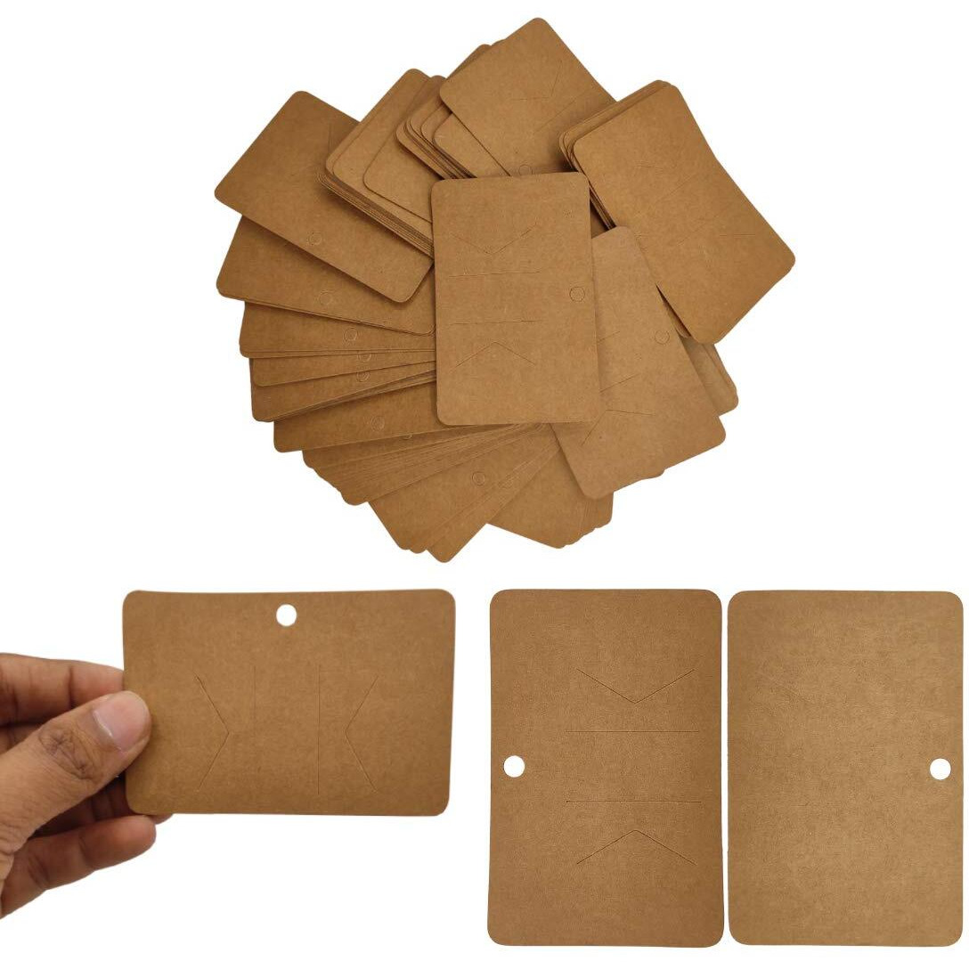 Diy Crafts Pack Of 150Pcs 50X3, Brown Color, 50Pcs/Lot 10Cmx6.5Cm As Image Jewellery Display Cards For Necklaces Jewellery-Making Display (Pack Of 150Pcs 50X3, Brown Color)