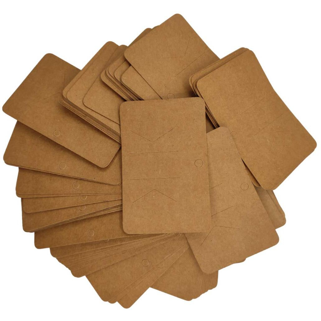 Diy Crafts Pack Of 150Pcs 50X3, Brown Color, 50Pcs/Lot 10Cmx6.5Cm As Image Jewellery Display Cards For Necklaces Jewellery-Making Display (Pack Of 150Pcs 50X3, Brown Color)
