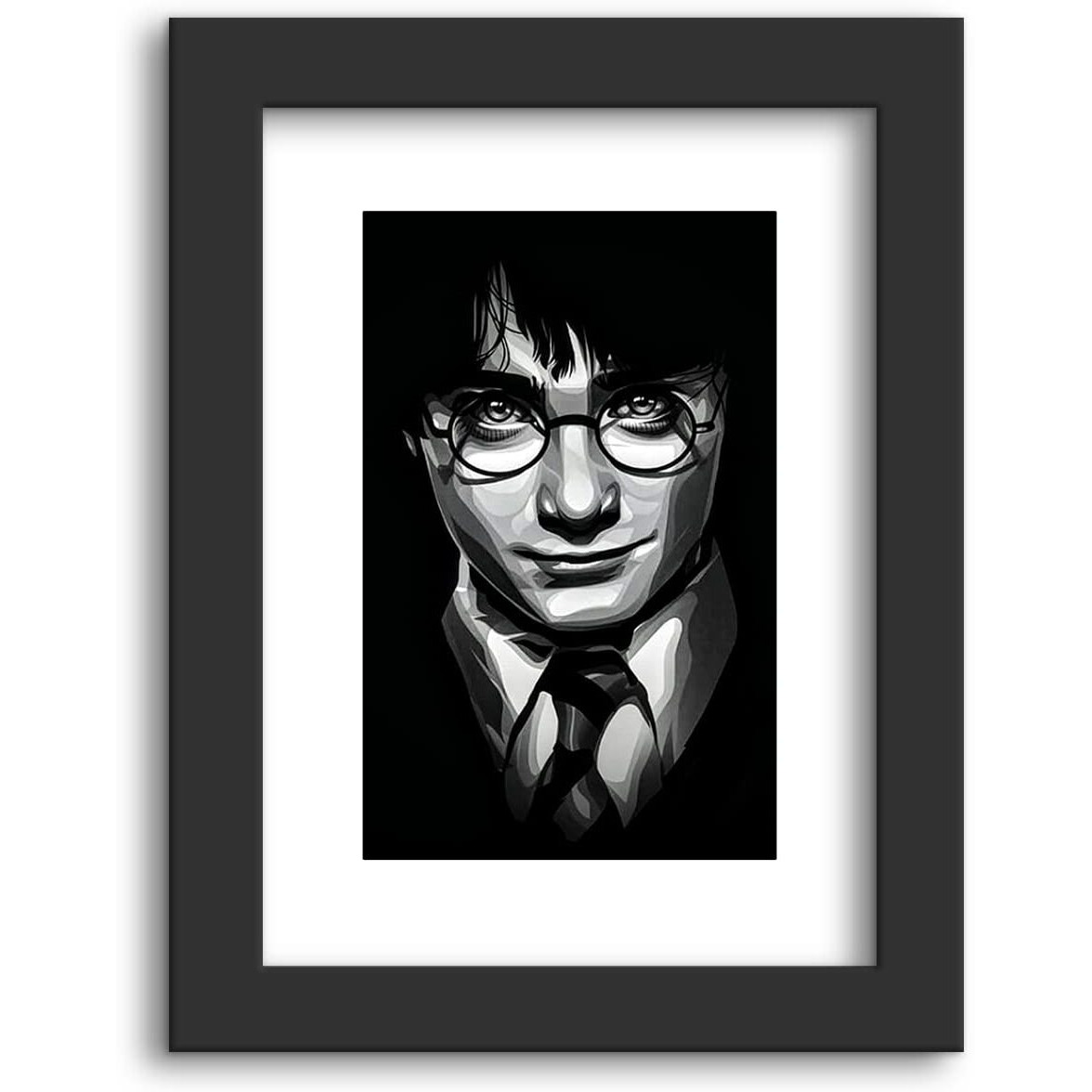 Dmcreativitycraft Harry Potter Hollywood Movie Posters Framed Poster For Wall Hanging Multicolor Living Room, Bedroom And Desk Decor With 1 Inch Thick Matt Black Frame (9.5 X 12.5 Inches)