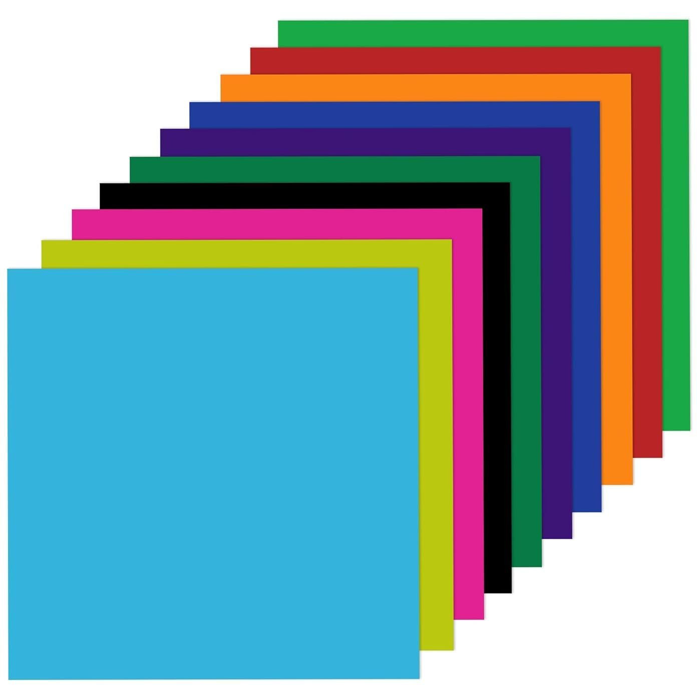 Dream Xplore Origami Paper 15 Cm X 15 Cm Pack Of 100 Sheets Fluorescent Color Both Side Coloured For Origami, Scrapbooking, Diy, Hobby Crafts, Project Work