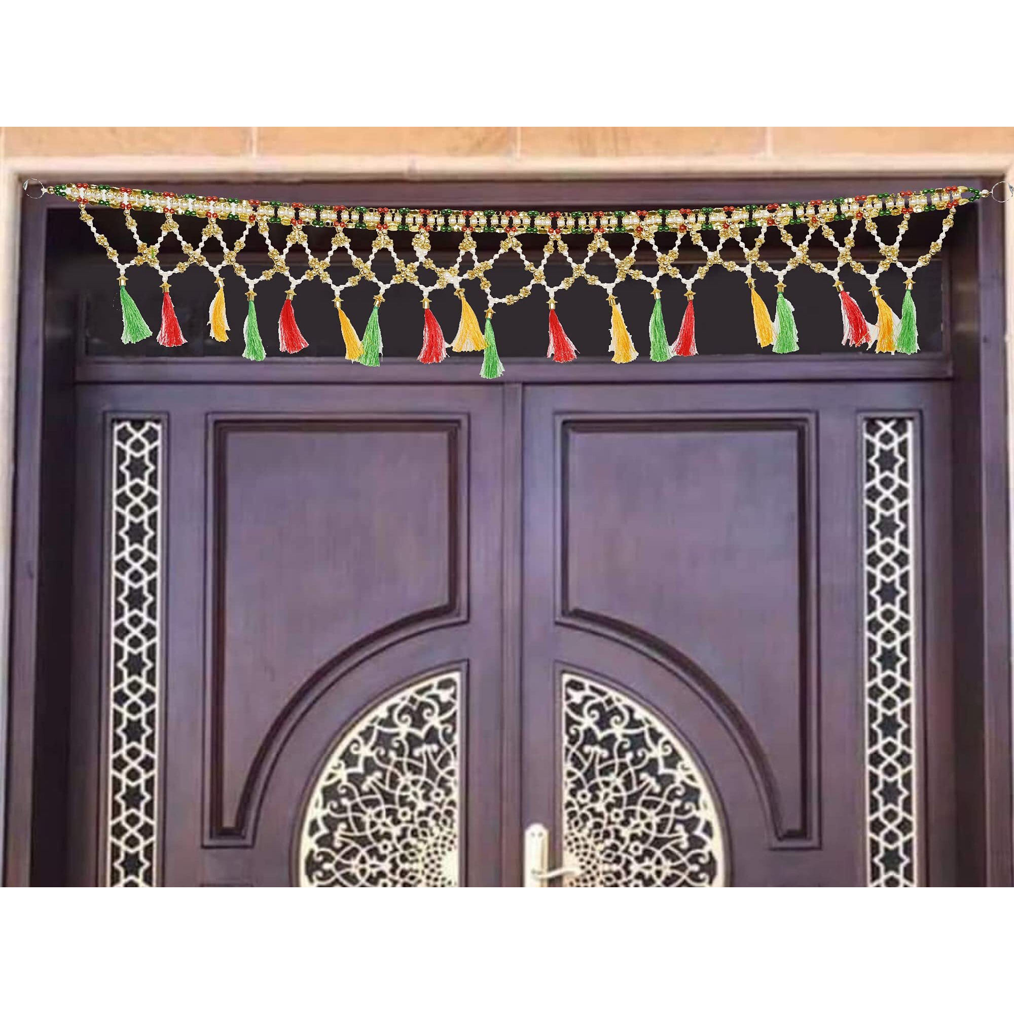 Multicolor Toran Bandarwal For Main Door Entrance Pooja Room Diwali Decoration Wall Hanging Handmade Traditional Fancy