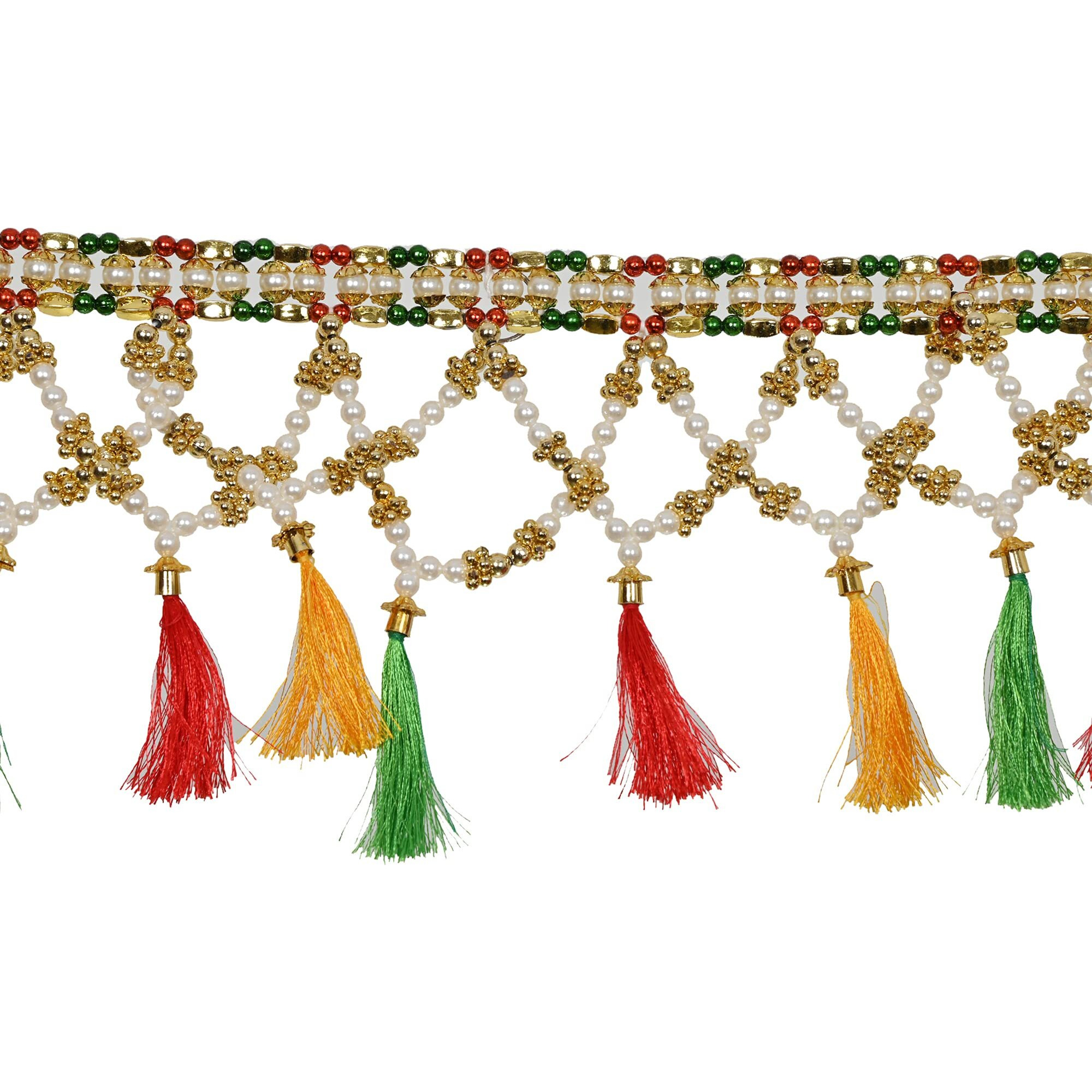 Multicolor Toran Bandarwal For Main Door Entrance Pooja Room Diwali Decoration Wall Hanging Handmade Traditional Fancy