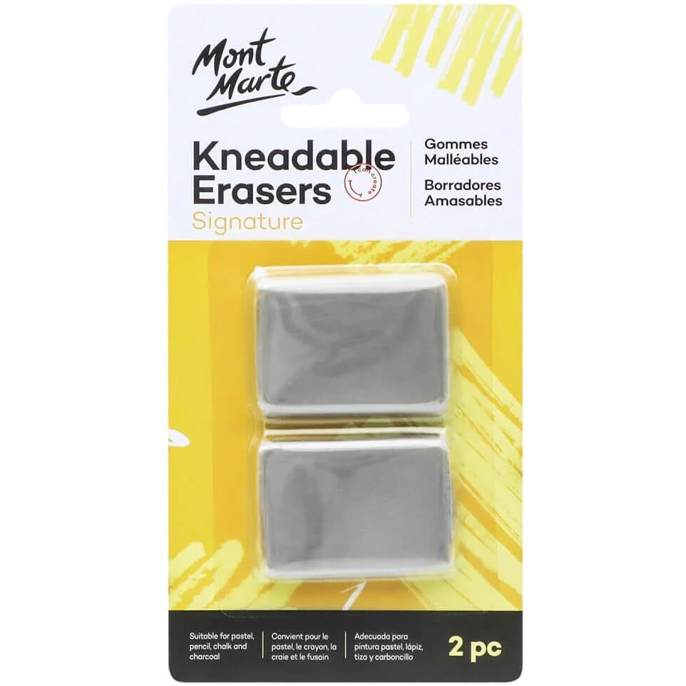 Mont Marte-Mont Marte Kneadable Erasers- Clamshell 2Pcs