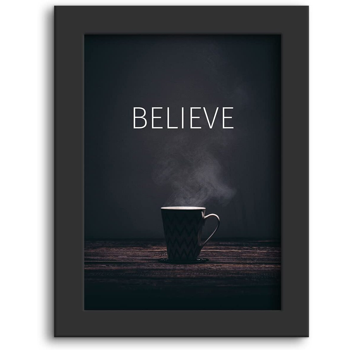 Dmcreativitycraft Believe Motivational Poster Frame For Wall Decoration Inspirational Quotes Posters Photo Frame For Home, Office, Gym, Study Desk, Living And Bedroom Decor (9.5 X 12.5 Inches)
