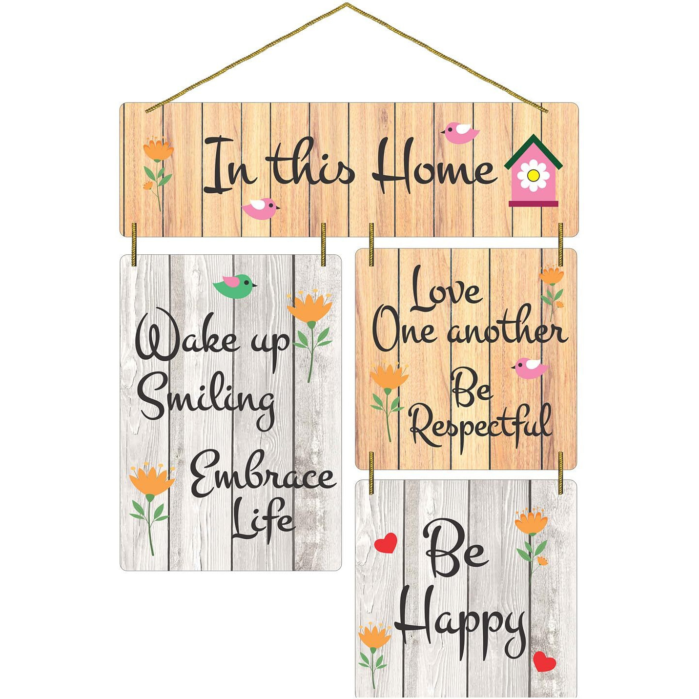 Dly Lifestyle Decorative Wall Art Mdf Wooden Hanger For Living Room | In This Home | Bedroom | Home Decor | Office | Gift | Quotes Item | Wall Hanging For House Decoration | Wall Art