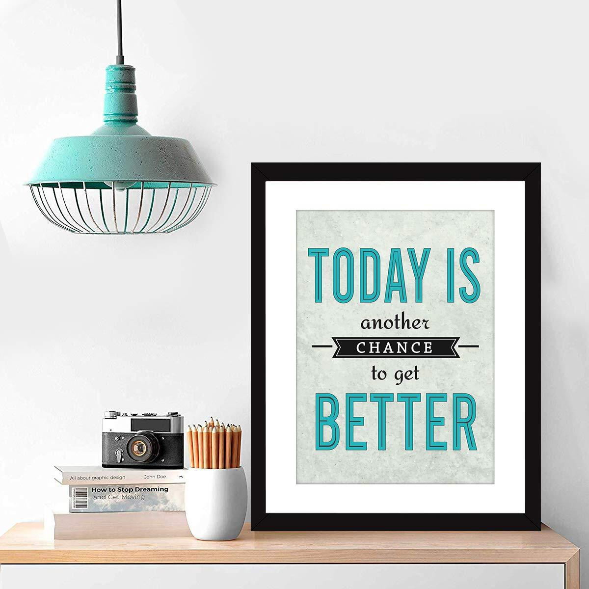Chaka Chaundh - Life Motivational Quotes Frames  Motivational Poster For Office Wall, School, Study Room, College, Institute, Student, Entrepreneur, Classroom & Home - Motivational Frames For Office - Motivational Room & Home Quotes Decor - Motivational Quotes Gifts - Motivational Quotes Art Frames - Motivational Wall Decor - (34 Cm X 27 Cm X 4 Cm)