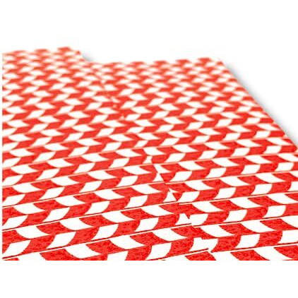 Pack Of 6 Luxury Gift Wrapping Paper Sheets | 30X20 Inches Sheet Size Premium Wrapper For Gift Packing | Birthday, Anniversary, Wedding, Diwali Gifting, Return Gifts (Red Bamboo Print)