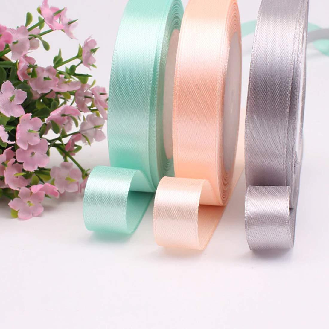 Diy Crafts Pack Of 25 Yards 25X1, Random Colour, 25Yards 1 Yards Each Colour Grosgrain Satin Ribbons1.5Cm Wedding Christmas Party Decorations Diy Bow Craf(Pack Of 25 Yards 25X1, Random Colour)