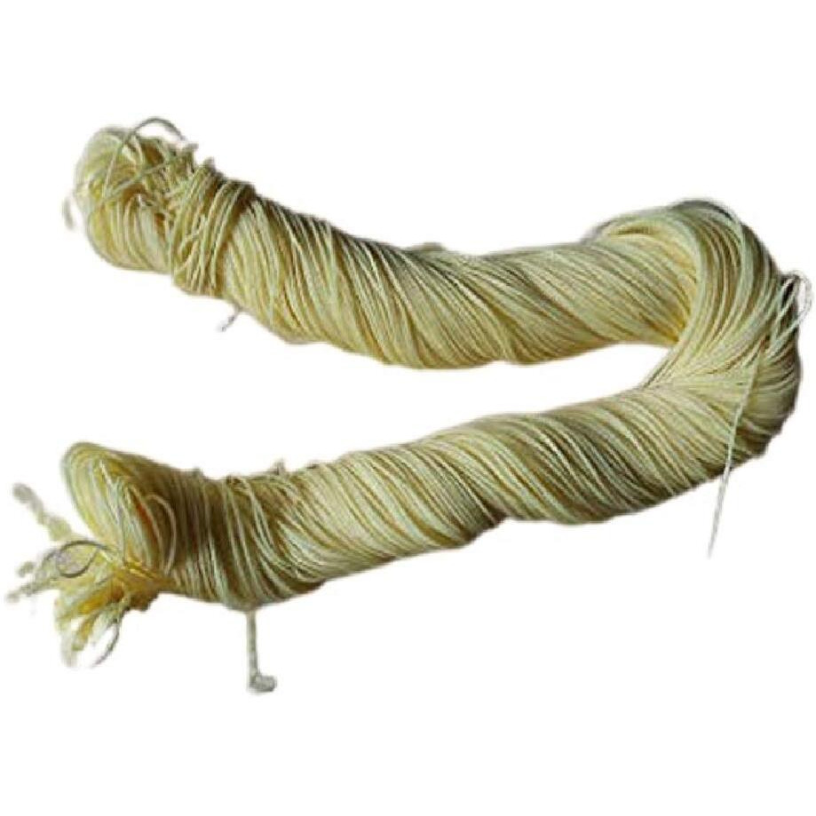 Q1 Beads 250 Meters 1 Mm Twisted Nylon Rope String For Drying Clothes, Nylon Knot Macrame For Beading And Craft, Beading String Or Knotting Cord Nylon & Multipurpose (250 M,Cream Color)