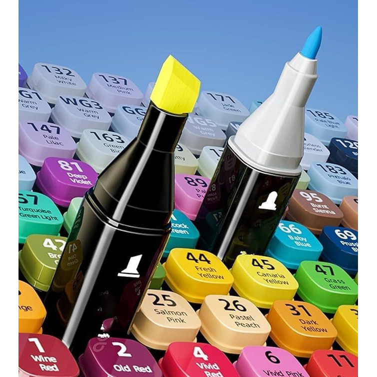 Kgbad* Colour Marker Set Sketch Marker Alcohol Based Markers Drawing Marker For Kids, Adults Artist Coloring Drawing Illustrations (30 Colors)