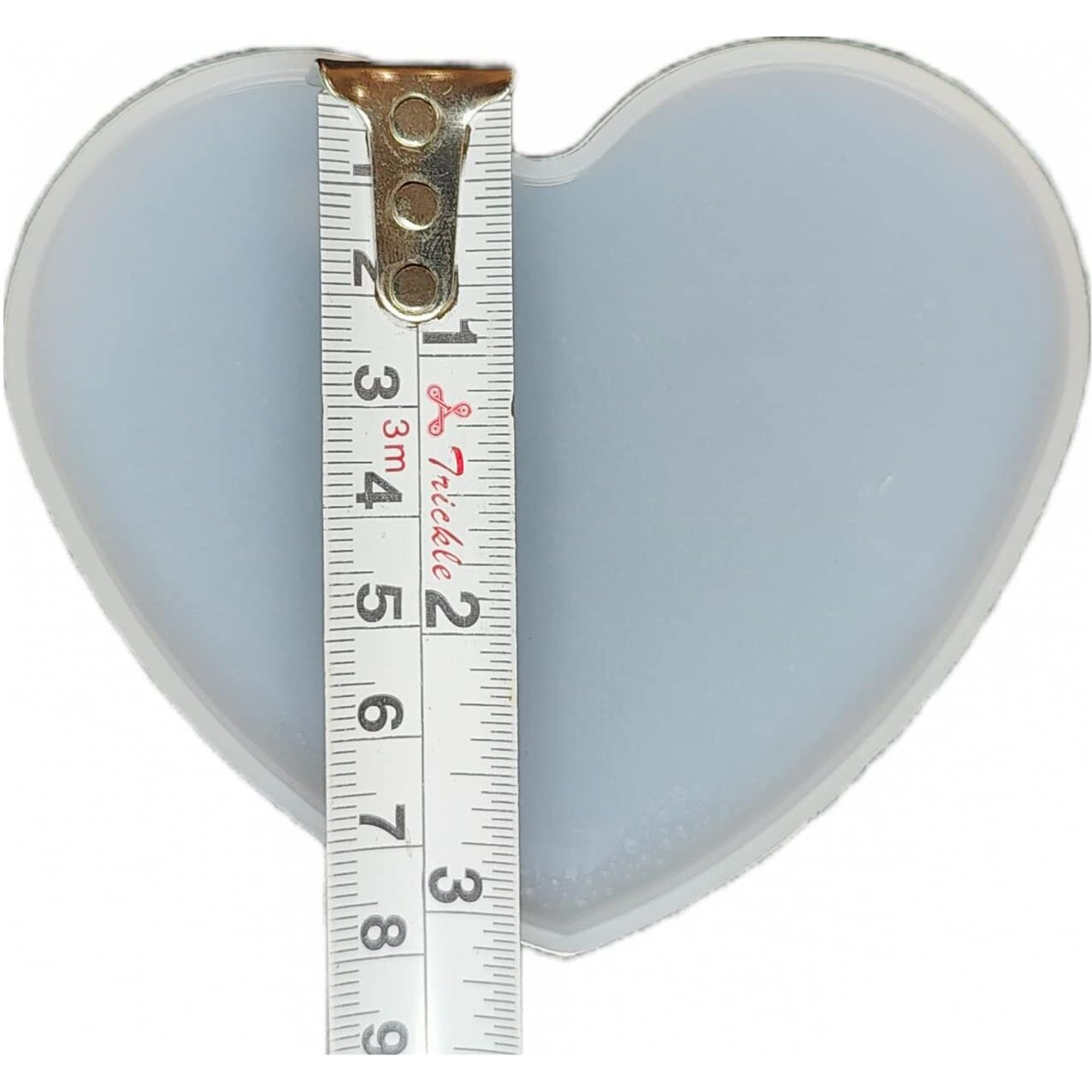 Precious Art By Sonal - Silicone Casting Moulds Epoxy Resin Moulds/Molds Diy Coaster Mold (Heart - 3 Inch)