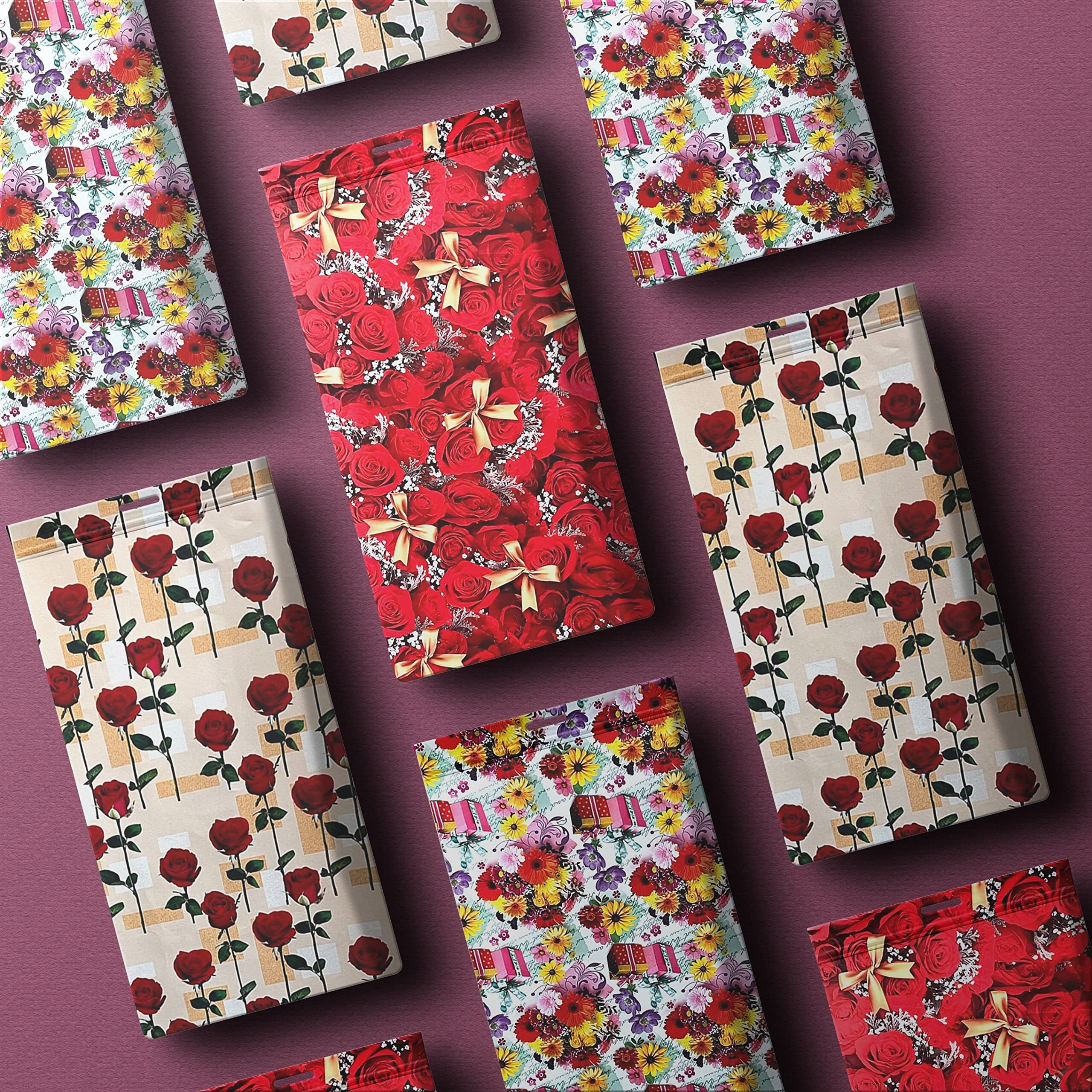Lakeer Gift Wrapping Paper Sheets Assorted Flower Design (25 Sheets Random Designs), Birthday, Holiday, Wedding, Baby Shower, Christmas.