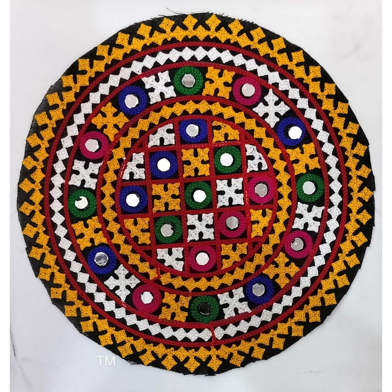 Elexiq Embroidered Patch For Making Lehenga,Baby Frocks, Kurtis,Dresses,Clothes,Tops And Tunics Blouse, Saree, Jacket, Jeans Art And Craft Supply (Set Of 6) (Design -5)