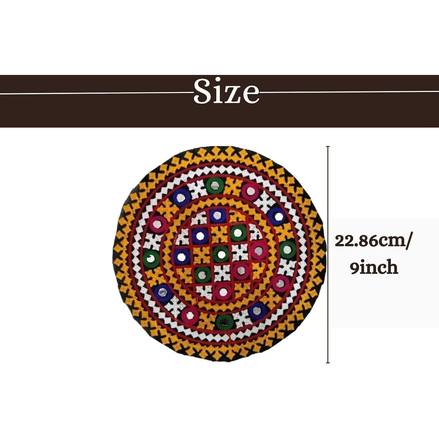 Elexiq Embroidered Patch For Making Lehenga,Baby Frocks, Kurtis,Dresses,Clothes,Tops And Tunics Blouse, Saree, Jacket, Jeans Art And Craft Supply (Set Of 6) (Design -5)