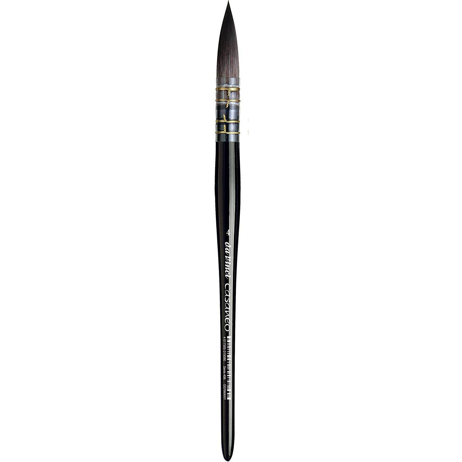 Da Vinci Watercolor Series 498 Casaneo Paint Brush, Round New Wave Syntheticsl, Size 4