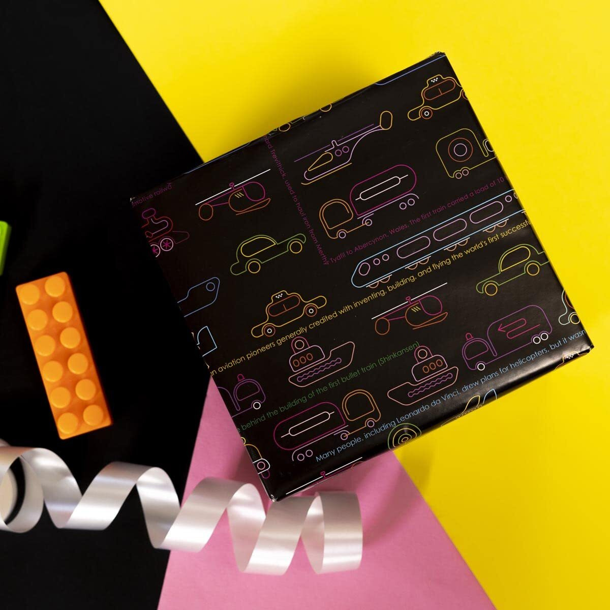 Evince Birthday Gift Wrapping Paper Kids | Cars Thick Gloss Gifts Wraps Boys Girls Birthday Friendship Day Theme Party Christmas Eid | Contains 5 Recyclable Sheets 70 X 50 Cms Scrapbook DCor