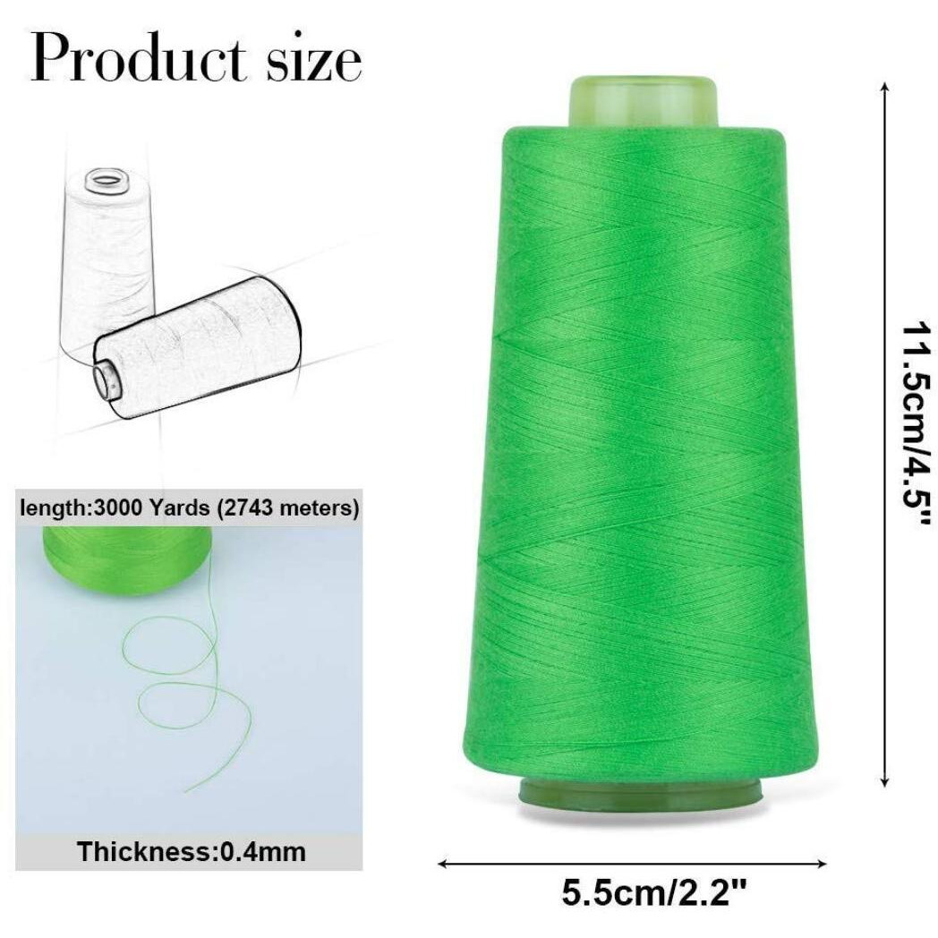 Diy Crafts Pack Of 1 Cones., Shade No 43, 3000 Yards Overlocking Sewing Machine Industr (Pack Of 1 Cones., Shade No 43)