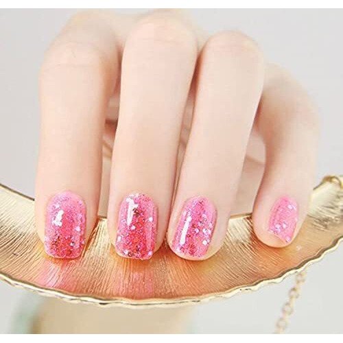 Gold Leaf Sheets,14Cm X 14Cm Gilding Foil Pink Foil Paper For Paintings Arts Crafts Nail Decofurniture (Pink) 20 Sheets