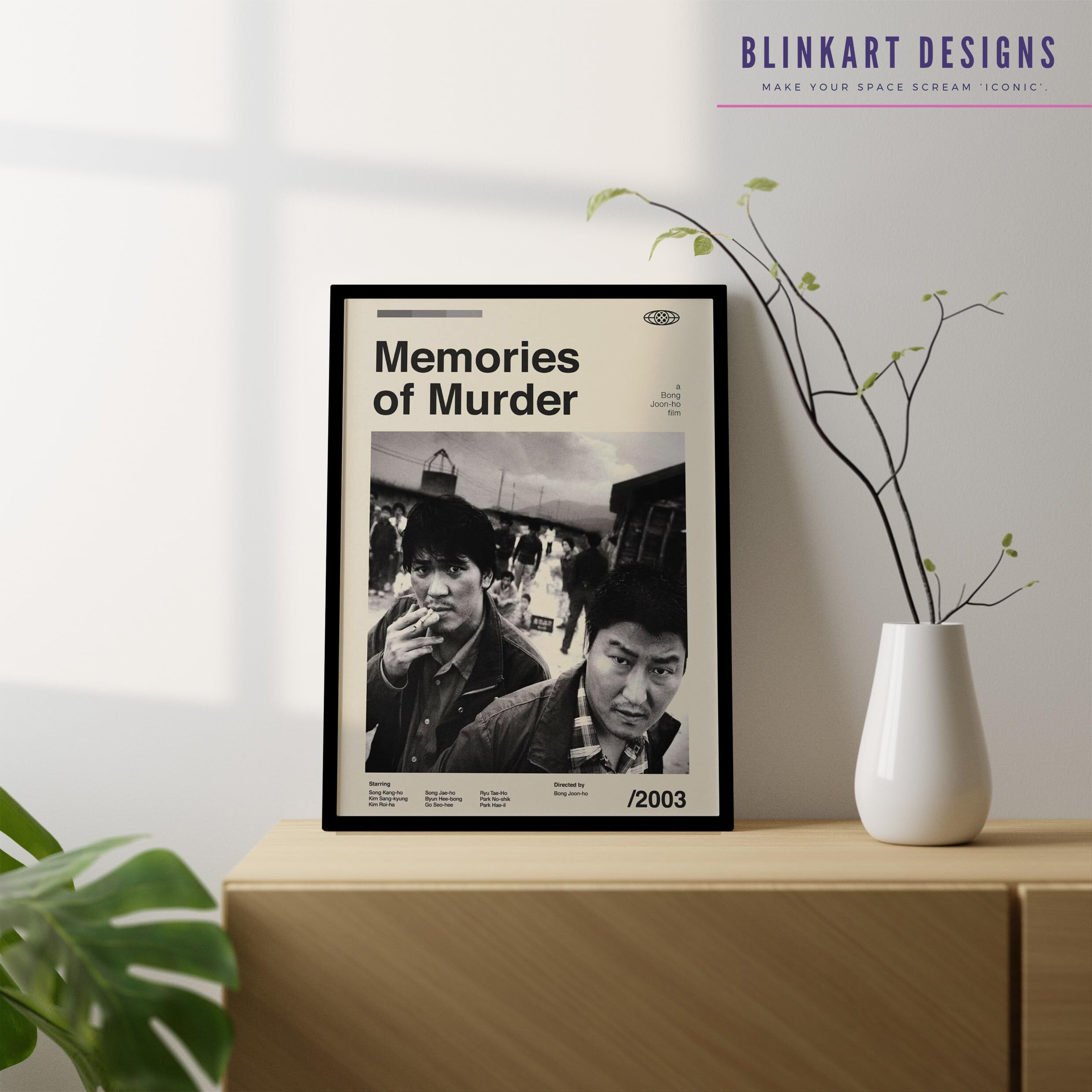 Blinkart Aesthetic (Memories Of Murder) Movie Photo Frame Album Poster Mid Century Wall Art Print Decor For Home Bedroom Living Room Bedroom Home, Office & Study Room