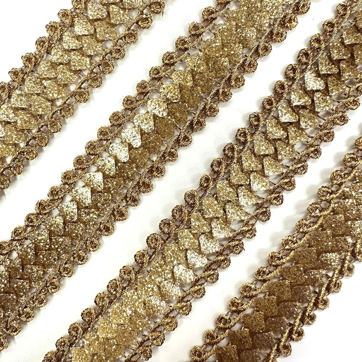 Embroiderymaterial Shiny Gold Zari Border Lace For Sewing, Embroidery, Edging, Saree Border, Blouse, Dupatta Border, Lehenga, Kurti Etc (18 Meters, 15Mm Wide)