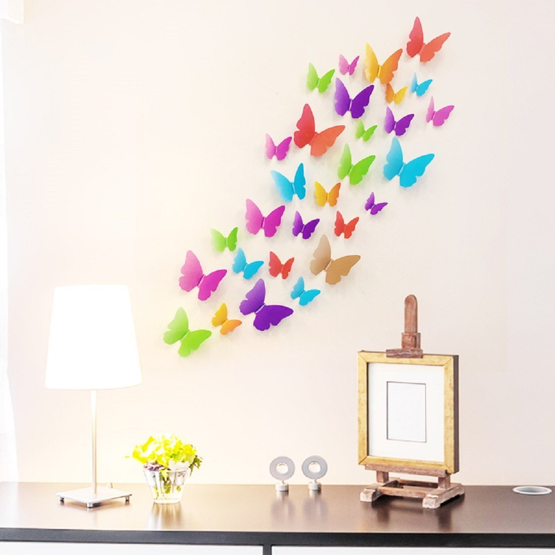Indian Royals Beautiful Multicolour 3D Butterfly Stickers For Wall, Butterfly Decoration Items, Butterfly Stickers, Butterfly Wall Decor, Butterflies, Butterflies For Wall Decoration