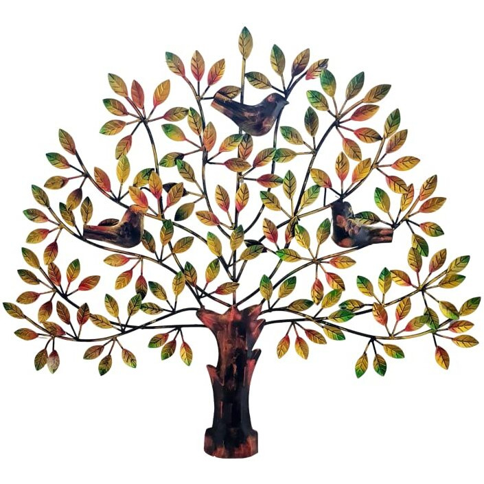 Mohan Jodero Elegant Birds, Figures Iron Metal Handicraft Wall Decor- Multicolor, Standard