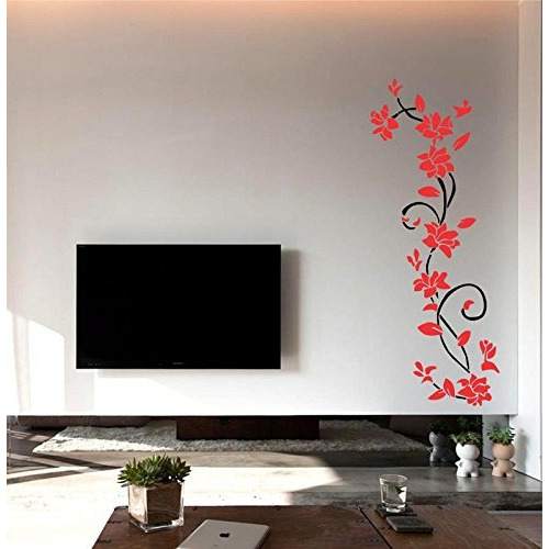 Sticker Yard Vinyl Flowers People Wall Tile Sticker, 11.81 X 41.33 X 0.39 Inches, Multicolour