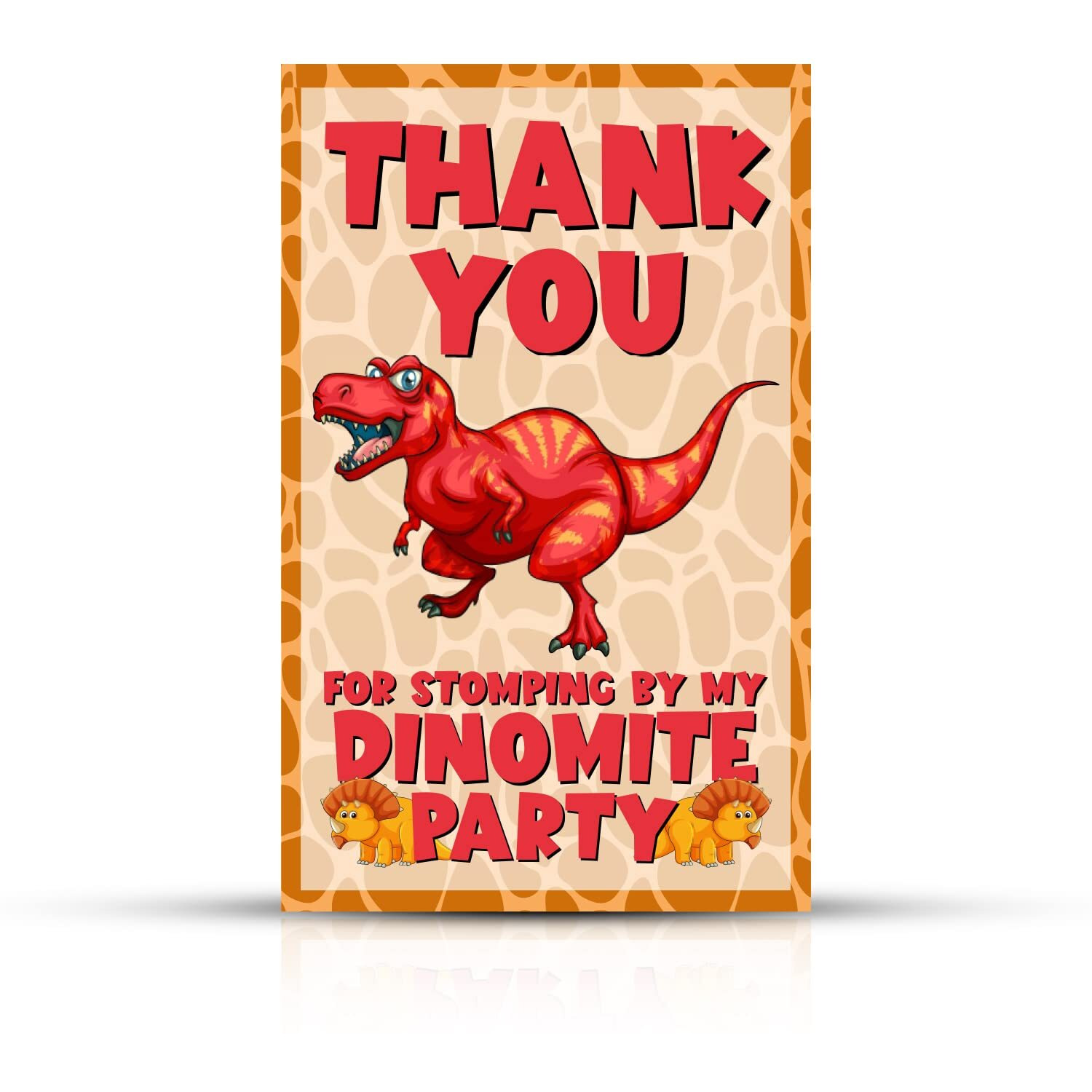 Zyozique Dinosaur Theme Thank You For Stomping By My Dinomite Party Tags For Birthday,Dinosaur Thank You Label Tags For Birthday, Bridal Shower, Wedding, Baby Shower, Thanksgiving Favor (Pack Of 20)