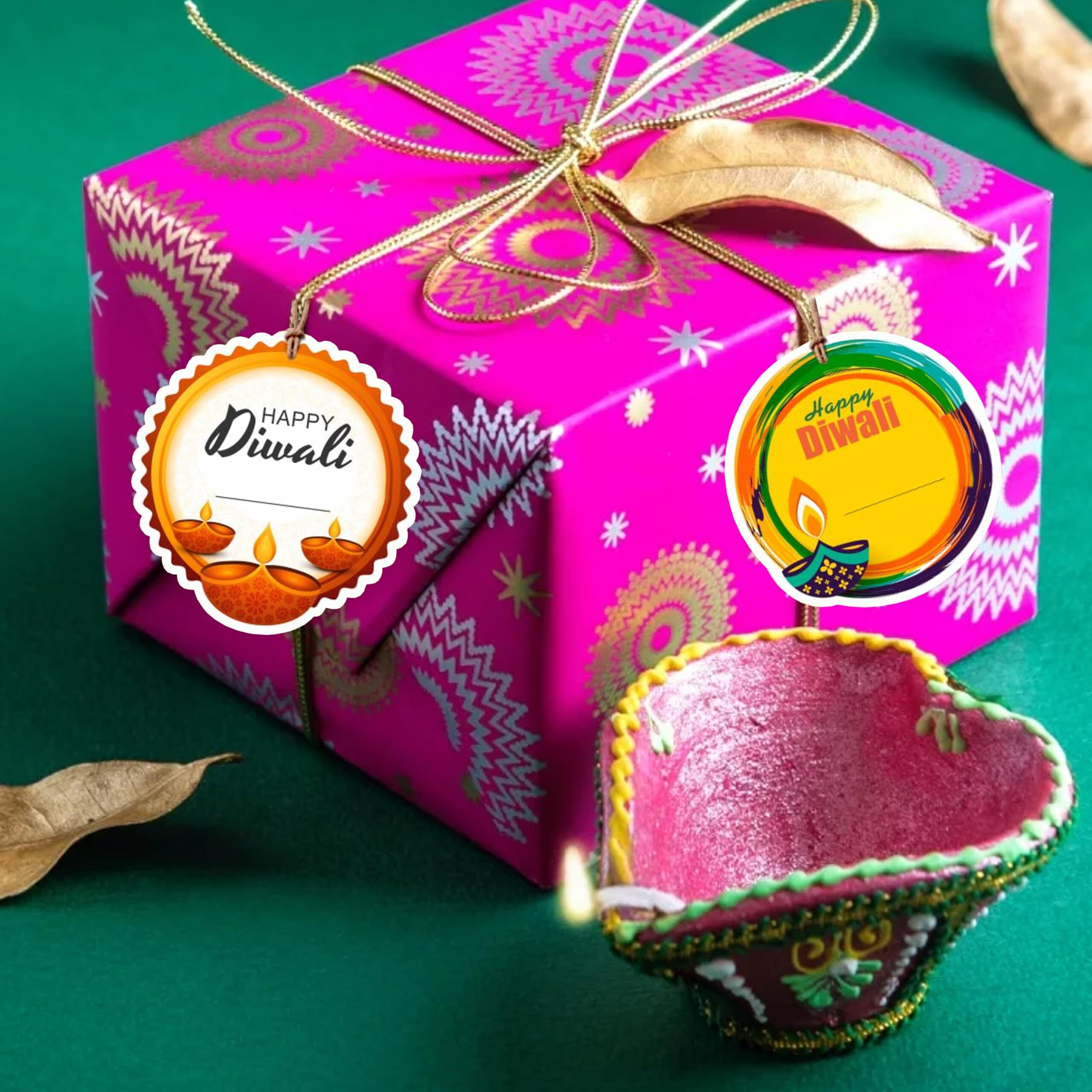 Toyxe Happy Diwali Paper Gift Wrap Tags Pack Of 10 Pieces