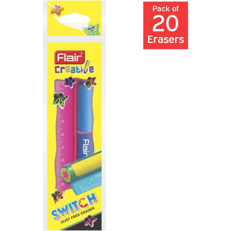 Flair Switch Eraser | Pack Of 20