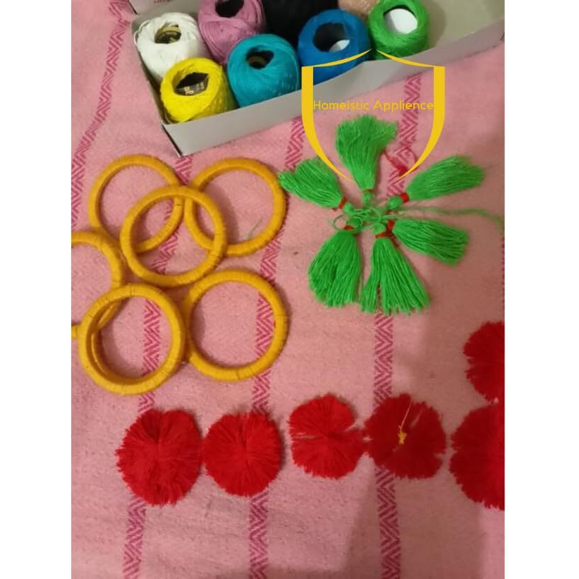 Homeistic Applience Crochet Cotton Tatting Thread Yarn For Knitting And Craft Making Combo 35 To 40 M Approximate And Thread Size Is 1 Mm (2Nd Light + 3Rd Regular Multicolor, Pack Of 20)